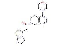 7-(5,6-dihydroimidazo[2,1-b][1,3]thiazol-3-ylacetyl)-4-morpholin-4-yl-5,6,7,8-tetrahydropyrido[3,4-d]pyrimidine