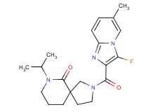 2-[(3-fluoro-6-methylimidazo[1,2-a]pyridin-2-yl)carbonyl]-7-isopropyl-2,7-diazaspiro[4.5]decan-6-one