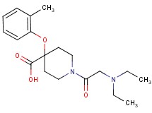 1-[(diethylamino)acetyl]-4-(2-methylphenoxy)piperidine-4-carboxylic acid