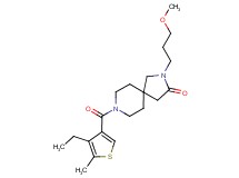 8-[(4-ethyl-5-methyl-3-thienyl)carbonyl]-2-(3-methoxypropyl)-2,8-diazaspiro[4.5]decan-3-one