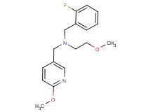 (2-fluorobenzyl)(2-methoxyethyl)[(6-methoxypyridin-3-yl)methyl]amine