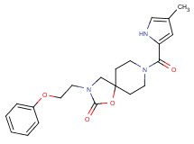 8-[(4-methyl-1H-pyrrol-2-yl)carbonyl]-3-(2-phenoxyethyl)-1-oxa-3,8-diazaspiro[4.5]decan-2-one