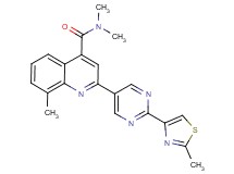 N,N,8-trimethyl-2-[2-(2-methyl-1,3-thiazol-4-yl)pyrimidin-5-yl]quinoline-4-carboxamide