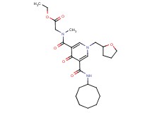 ethyl N-{[5-[(cyclooctylamino)carbonyl]-4-oxo-1-(tetrahydro-2-furanylmethyl)-1,4-dihydro-3-pyridinyl]carbonyl}-N-methylglycinate