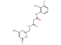 N-(3-chloro-2-methylphenyl)-N'-[(4-methyl-6-oxo-1,6-dihydropyrimidin-2-yl)methyl]malonamide