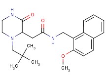 2-[1-(2,2-dimethylpropyl)-3-oxo-2-piperazinyl]-N-[(2-methoxy-1-naphthyl)methyl]acetamide