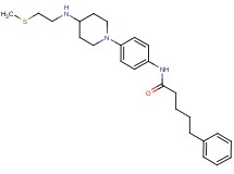 N-[4-(4-{[2-(methylthio)ethyl]amino}-1-piperidinyl)phenyl]-5-phenylpentanamide