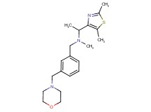 1-(2,5-dimethyl-1,3-thiazol-4-yl)-N-methyl-N-[3-(4-morpholinylmethyl)benzyl]ethanamine