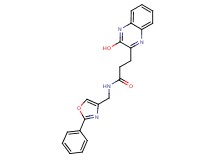 3-(3-hydroxy-2-quinoxalinyl)-N-[(2-phenyl-1,3-oxazol-4-yl)methyl]propanamide