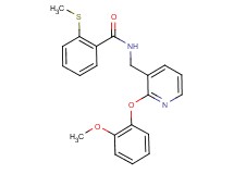 N-{[2-(2-methoxyphenoxy)-3-pyridinyl]methyl}-2-(methylthio)benzamide