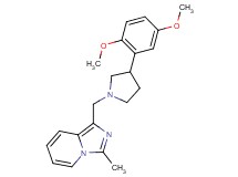1-{[3-(2,5-dimethoxyphenyl)-1-pyrrolidinyl]methyl}-3-methylimidazo[1,5-a]pyridine