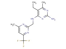 5-ethyl-6-methyl-N~4~-{[4-methyl-6-(trifluoromethyl)pyrimidin-2-yl]methyl}pyrimidine-2,4-diamine