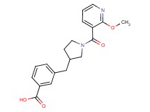 3-({1-[(2-methoxy-3-pyridinyl)carbonyl]-3-pyrrolidinyl}methyl)benzoic acid