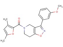 5-(3,5-dimethyl-2-furoyl)-3-(3-methoxyphenyl)-4,5,6,7-tetrahydroisoxazolo[4,5-c]pyridine