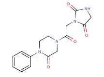 3-[2-oxo-2-(3-oxo-4-phenyl-1-piperazinyl)ethyl]-2,4-imidazolidinedione