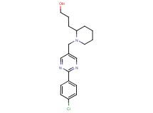3-(1-{[2-(4-chlorophenyl)pyrimidin-5-yl]methyl}piperidin-2-yl)propan-1-ol