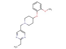 2-ethyl-5-{[4-(2-methoxyphenoxy)-1-piperidinyl]methyl}pyrimidine