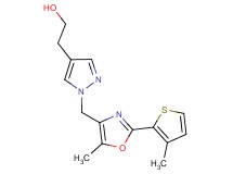 2-(1-{[5-methyl-2-(3-methyl-2-thienyl)-1,3-oxazol-4-yl]methyl}-1H-pyrazol-4-yl)ethanol