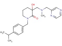 3-hydroxy-1-(4-isopropylbenzyl)-3-{[methyl(pyrazin-2-ylmethyl)amino]methyl}piperidin-2-one