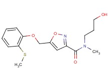 N-(3-hydroxypropyl)-N-methyl-5-{[2-(methylthio)phenoxy]methyl}isoxazole-3-carboxamide