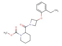 methyl 2-{[3-(2-ethylphenoxy)-1-azetidinyl]carbonyl}-1-piperidinecarboxylate