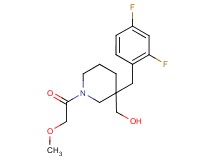 [3-(2,4-difluorobenzyl)-1-(methoxyacetyl)-3-piperidinyl]methanol