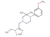 4-[(1-ethyl-1H-1,2,4-triazol-5-yl)methyl]-1-(3-methoxyphenyl)-2,2-dimethylpiperazine