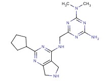6-{[(2-cyclopentyl-6,7-dihydro-5H-pyrrolo[3,4-d]pyrimidin-4-yl)amino]methyl}-N,N-dimethyl-1,3,5-triazine-2,4-diamine