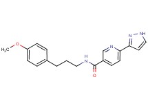N-[3-(4-methoxyphenyl)propyl]-6-(1H-pyrazol-3-yl)nicotinamide