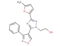 2-[3-(5-methyl-2-furyl)-5-(3-phenylisoxazol-4-yl)-1H-1,2,4-triazol-1-yl]ethanol