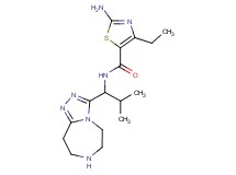 2-amino-4-ethyl-N-[2-methyl-1-(6,7,8,9-tetrahydro-5H-[1,2,4]triazolo[4,3-d][1,4]diazepin-3-yl)propyl]-1,3-thiazole-5-carboxamide