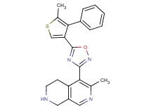 6-methyl-5-[5-(5-methyl-4-phenyl-3-thienyl)-1,2,4-oxadiazol-3-yl]-1,2,3,4-tetrahydro-2,7-naphthyridine hydrochloride