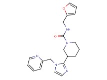 N-(2-furylmethyl)-3-[1-(2-pyridinylmethyl)-1H-imidazol-2-yl]-1-piperidinecarboxamide