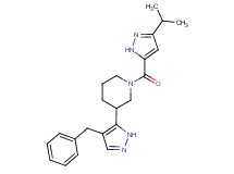 3-(4-benzyl-1H-pyrazol-5-yl)-1-[(3-isopropyl-1H-pyrazol-5-yl)carbonyl]piperidine