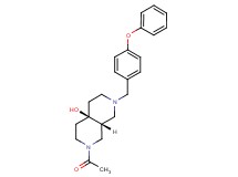 (4aR*,8aR*)-2-acetyl-7-(4-phenoxybenzyl)octahydro-2,7-naphthyridin-4a(2H)-ol