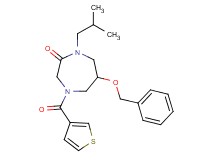 6-(benzyloxy)-1-isobutyl-4-(3-thienylcarbonyl)-1,4-diazepan-2-one