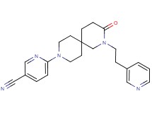 6-[3-oxo-2-(2-pyridin-3-ylethyl)-2,9-diazaspiro[5.5]undec-9-yl]nicotinonitrile