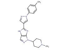 5-[1-(4-methylphenyl)-1H-pyrazol-4-yl]-1-(1-methyl-4-piperidinyl)-1,4-dihydroimidazo[4,5-c]pyrazole