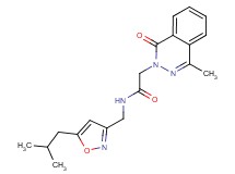 N-[(5-isobutyl-3-isoxazolyl)methyl]-2-(4-methyl-1-oxo-2(1H)-phthalazinyl)acetamide