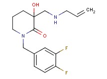 3-[(allylamino)methyl]-1-(3,4-difluorobenzyl)-3-hydroxy-2-piperidinone