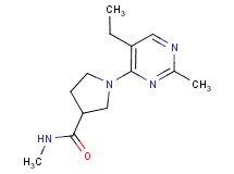 1-(5-ethyl-2-methylpyrimidin-4-yl)-N-methylpyrrolidine-3-carboxamide
