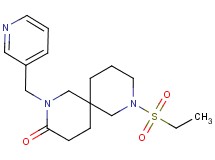 8-(ethylsulfonyl)-2-(3-pyridinylmethyl)-2,8-diazaspiro[5.5]undecan-3-one