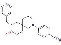 6-[9-oxo-8-(4-pyridinylmethyl)-2,8-diazaspiro[5.5]undec-2-yl]nicotinonitrile
