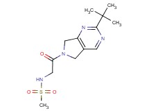 N-[2-(2-tert-butyl-5,7-dihydro-6H-pyrrolo[3,4-d]pyrimidin-6-yl)-2-oxoethyl]methanesulfonamide