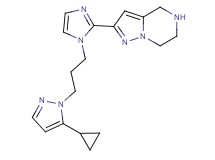 2-{1-[3-(5-cyclopropyl-1H-pyrazol-1-yl)propyl]-1H-imidazol-2-yl}-4,5,6,7-tetrahydropyrazolo[1,5-a]pyrazine dihydrochloride