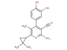 2-amino-4-(3,4-dihydroxyphenyl)-6-(2,2-dimethylcyclopropyl)-5-methylnicotinonitrile