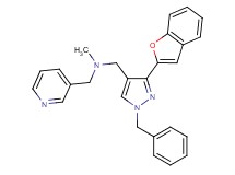 1-[3-(1-benzofuran-2-yl)-1-benzyl-1H-pyrazol-4-yl]-N-methyl-N-(3-pyridinylmethyl)methanamine