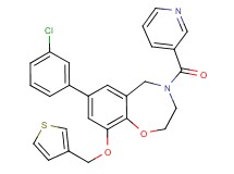 7-(3-chlorophenyl)-4-(3-pyridinylcarbonyl)-9-(3-thienylmethoxy)-2,3,4,5-tetrahydro-1,4-benzoxazepine