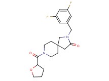 2-(3,5-difluorobenzyl)-8-(tetrahydro-2-furanylcarbonyl)-2,8-diazaspiro[4.5]decan-3-one