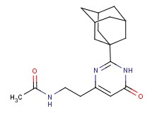 N-{2-[2-(1-adamantyl)-6-oxo-1,6-dihydropyrimidin-4-yl]ethyl}acetamide